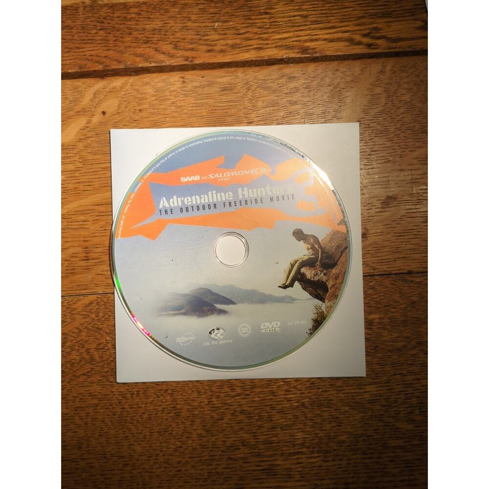 SALOMON SAAB SPORTS- ADRENALIN HUNTERS - The Outdoor Freeride DVD - Disc Only